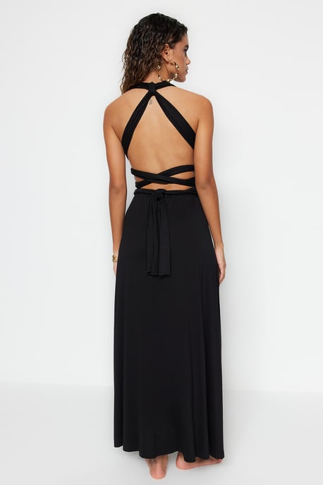 Trendyol Women's V Neck Shift Maxi Dress - Image 6