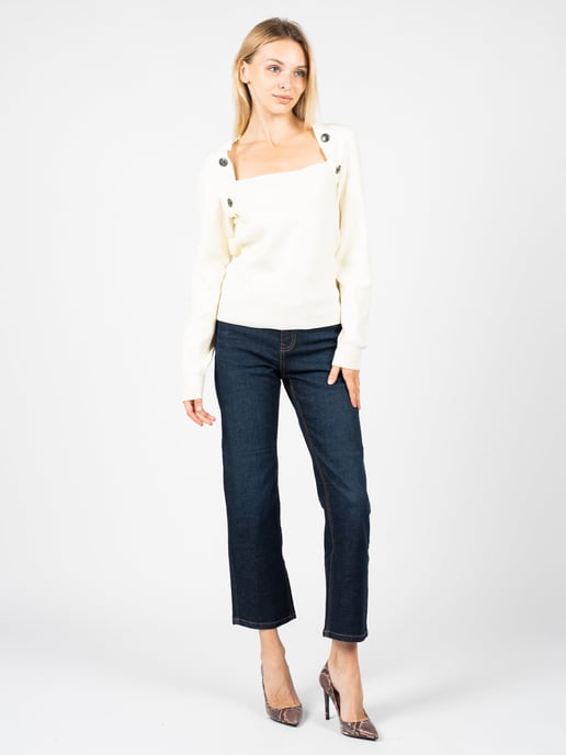 Silvian Heach Jersey Mujer Off-White - Image 6