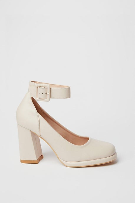 Faith: Celine High Block Heel Platform Court Shoes