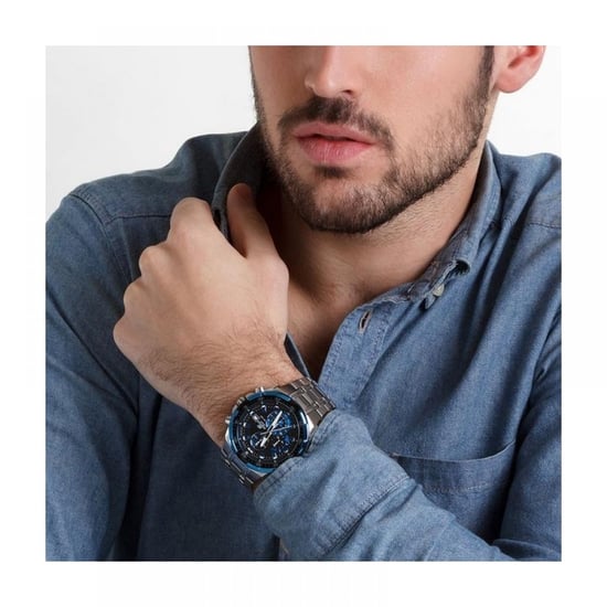 Casio Edifice Men's Silver Watch EFR-539D-1A2VUEF