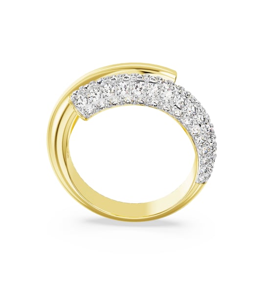 Swarovski 'Dextera' Women's Gold Plated Metal Ring - Gold 5668813 - Image 3