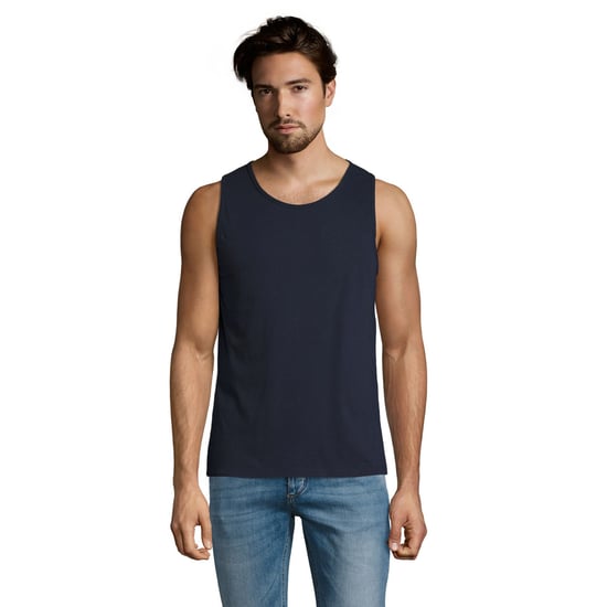 SOLS Mens Justin Sleeveless Tank / Vest Top (French Navy) - Image 4