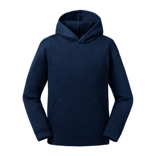 Russell Kids/Childrens Authentic Hooded Sweatshirt (French Navy) - Image 1