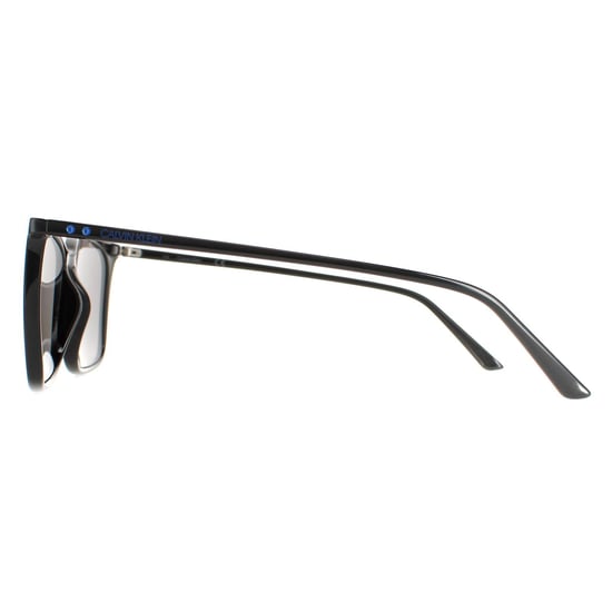 Gafas de sol Calvin Klein CK18534S 001 Negro ahumado sólido - Image 3