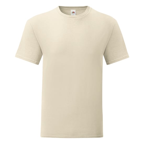 Fruit Of The Loom Mens Iconic T-Shirt (Pack of 5) (Natural) - Image 1
