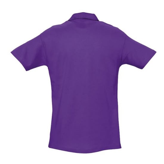 SOLS Mens Spring II Short Sleeve Heavyweight Polo Shirt (Dark Purple) - Image 2