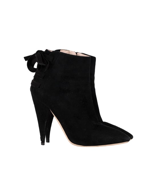 Miu Miu Ankle Boots in Black Suede - Image 1