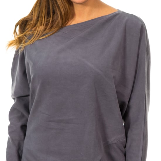 Women's sweater with bat sleeves and boat neck 10DVE0780