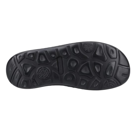 Hush Puppies Mens Archer Leather Mule Sandals (Black) - Image 5