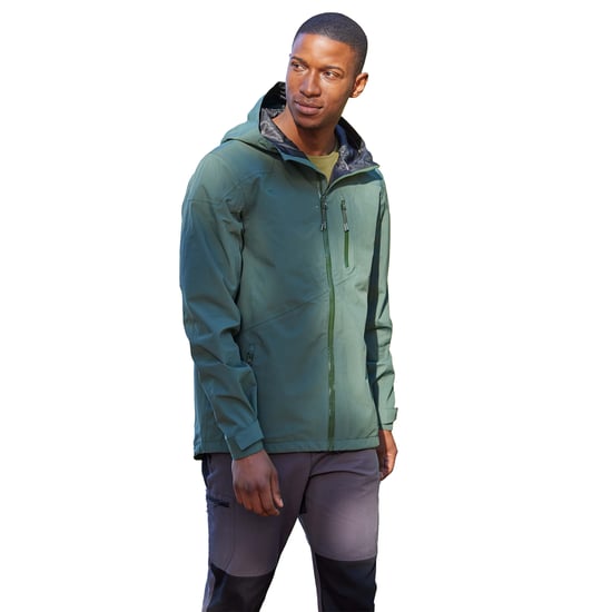 Mountain Warehouse Mens Bachill Three Layer Waterproof Jacket (Green) - Image 1