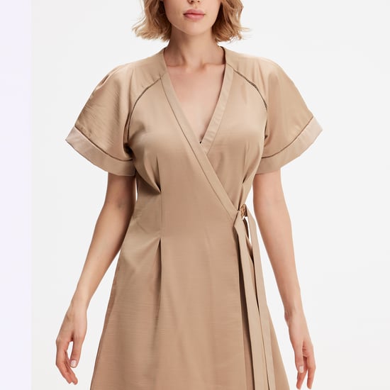 Minimalist Wrap Dress - Image 4
