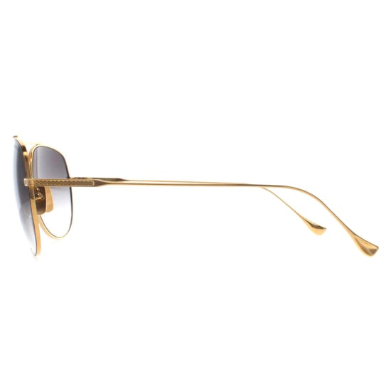 Dita Aviator Unisex Black Yellow Gold Dark Grey to Clear Gradient Flight 004