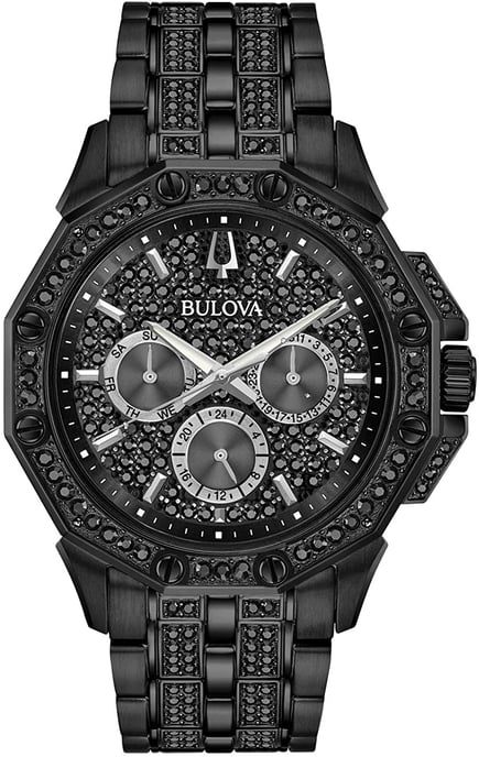Bulova Crystal Octava Men's Black Watch 98C134 - Image 1