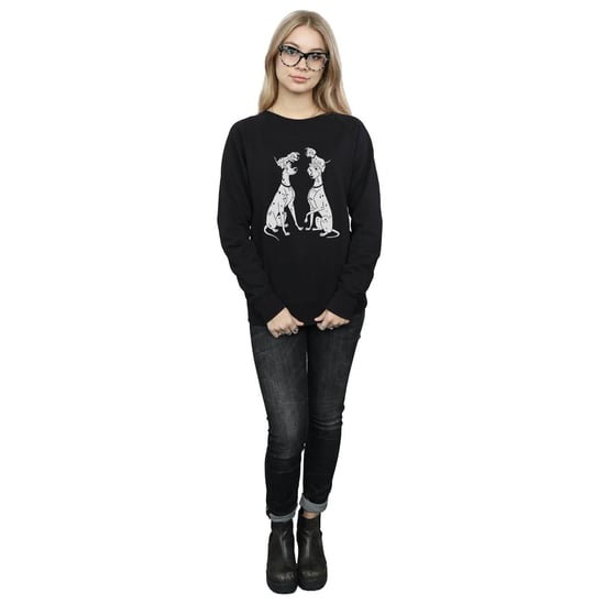Disney Womens/Ladies 101 Dalmatians Family Sweatshirt (Black)
