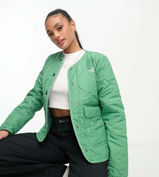 The North Face Ampato quilted liner jacket in green Exclusive at ASOS