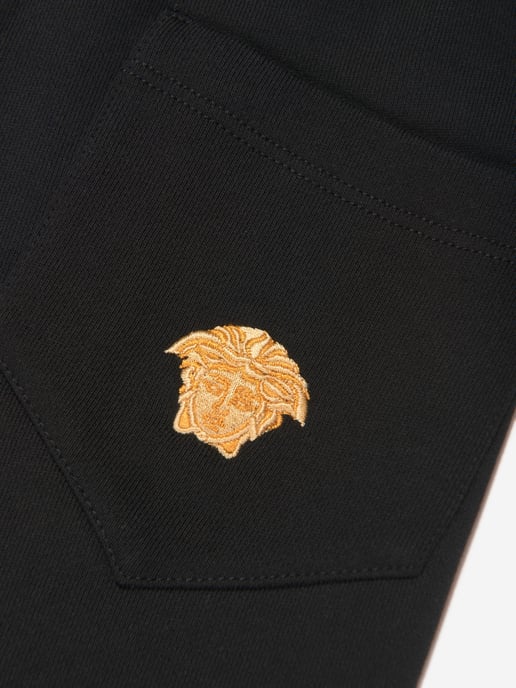 Versace Boys Medusa Joggers in Black