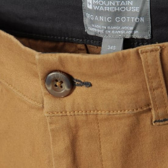 Mountain Warehouse Mens Woods Organic Cotton Chinos (Tan) - Image 6