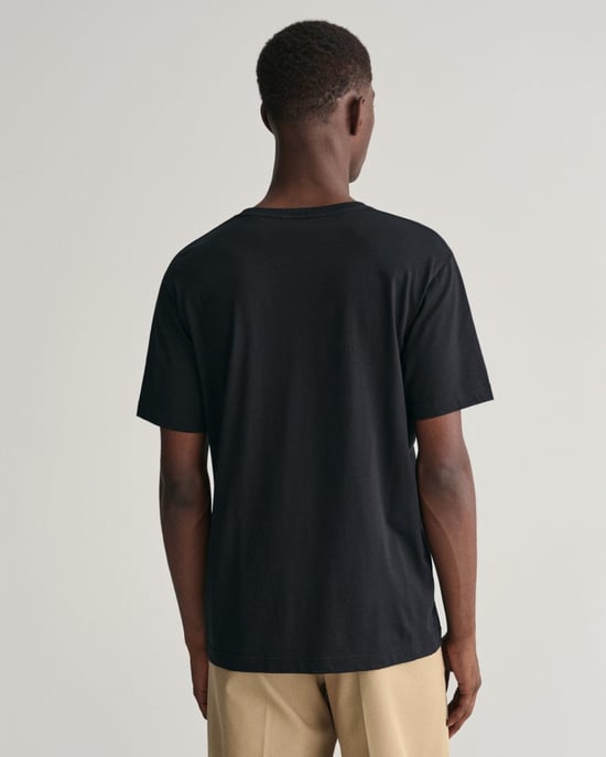 GANT Mens Regular Fit Embroidered Archive Shield T-Shirt - Image 4