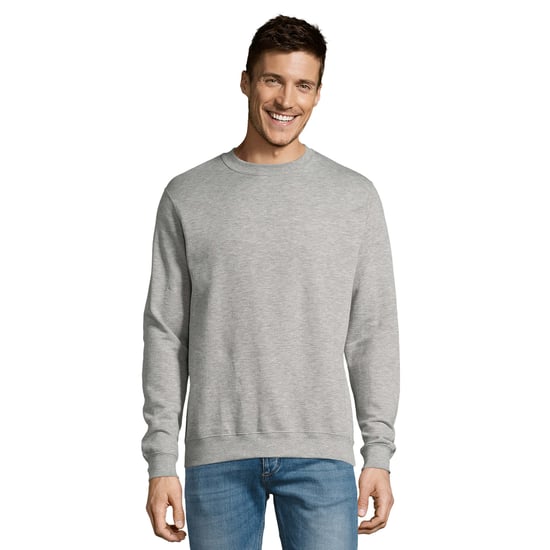 SOLS Unisex Adult New Supreme Sweatshirt (Grey Melange) - Image 1