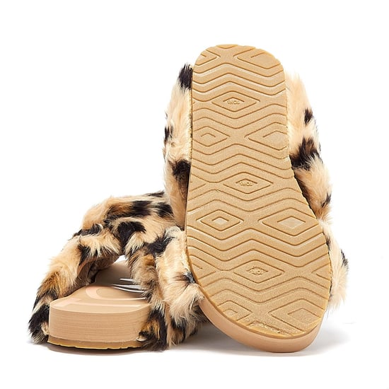 TOMS Susie EVA Cheetah Womens Brown Slippers - Image 4