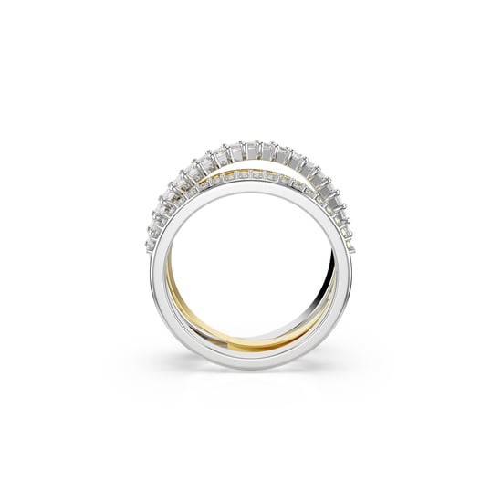 Swarovski 'Hyperbola' Women's Base Metal Ring - Silver/Gold 5689729 - Image 3