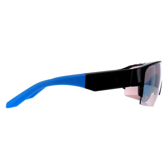 Dragon Semi Rimless Mens Shiny Black Lumalens Silver Ionized & Spare Tracer X