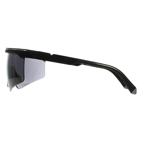 Police Semi Rimless Mens Black Rubber Smoke SPLA28 Lewis Hamilton