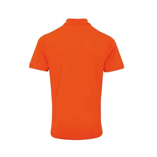 Premier Mens Coolchecker Plus Piqu Polo Shirt (Orange) - Image 2