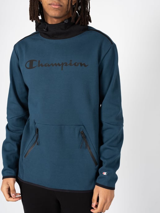 Champion Sudadera del hombre negro, azul - Image 5