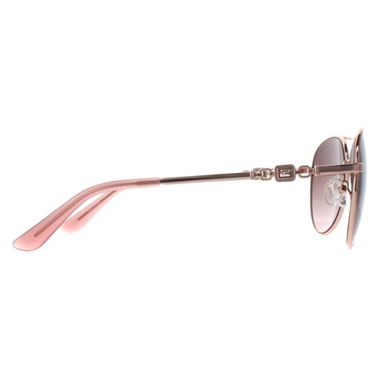 Guess Aviator Womens Gold Pink Brown Gradient GU7885-H