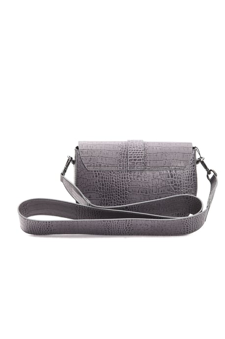 Bolso cruzado de piel gris Donatella para mujer Pompei - Image 3