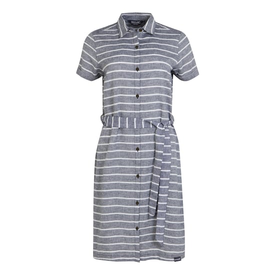 Regatta Womens/Ladies Rema Striped Shirt Dress (Navy/White)
