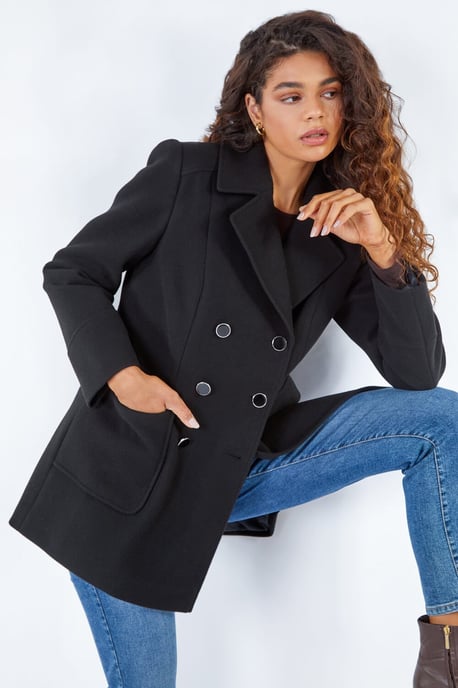Double Breasted Longline Coat