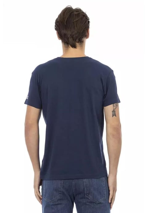 Trussardi Action Men's Blue Cotton T-Shirt