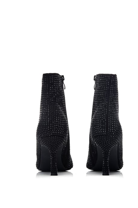 'Zalea' Black Textile Boots