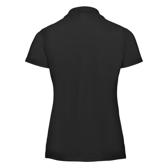 Russell Womens/Ladies Classic Polycotton Polo Shirt (Black) - Image 2