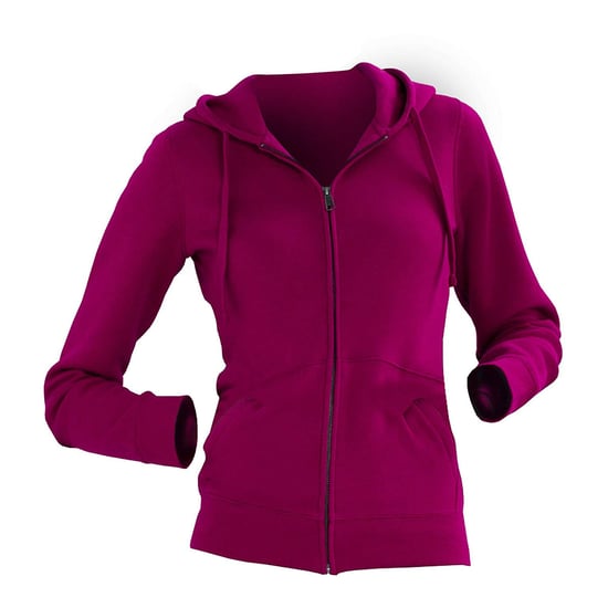 Russell Ladies Premium Authentic Zipped Hoodie (3-Layer Fabric) (Fuchsia) - Image 2