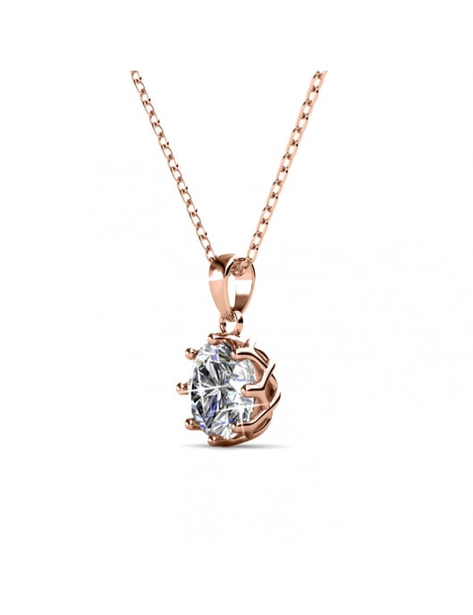 Colgantes Lily - Oro rosa y cristal - Image 4