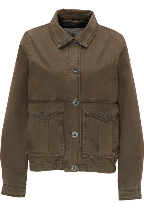 Dreimaster light jacket women Military olive - Image 1