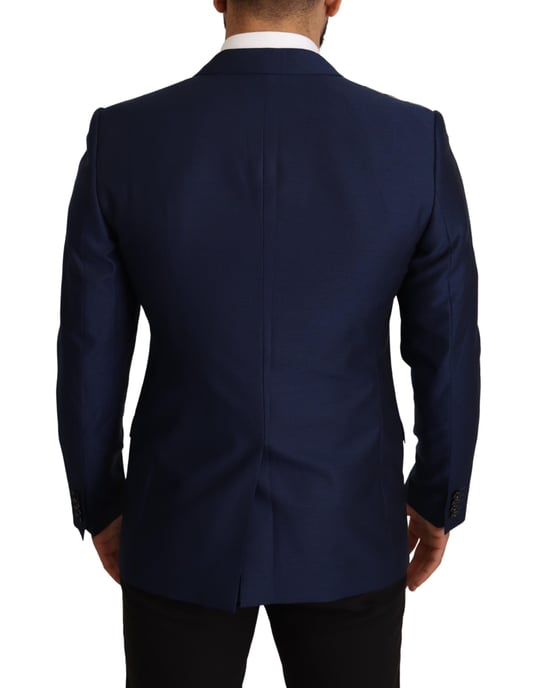 Chaqueta Slim Fit Azul Marino para Hombre Dolce & Gabbana Blazer MARTINI - Image 2