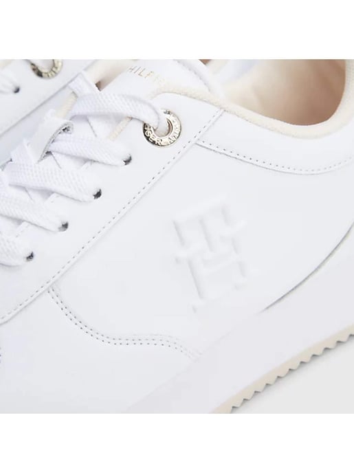 Zapatillas Tommy Hilfiger Casual Leather Runner Blancas - Image 3