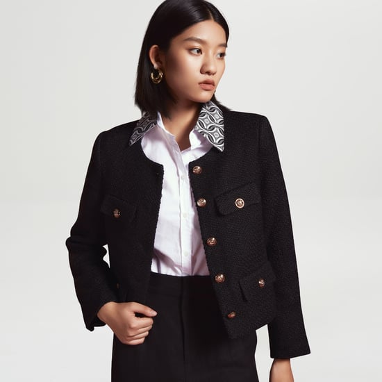 Wool and golden buttons short jacket - Image 4