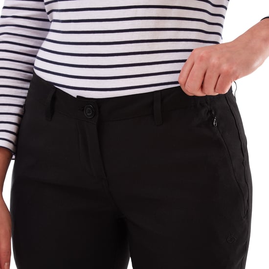 Craghoppers Womens/Ladies Kiwi Pro II Convertible Trousers (Black) - Image 6
