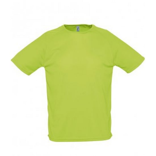 SOLS Mens Sporty Short Sleeve Performance T-Shirt (Apple Green) - Image 4