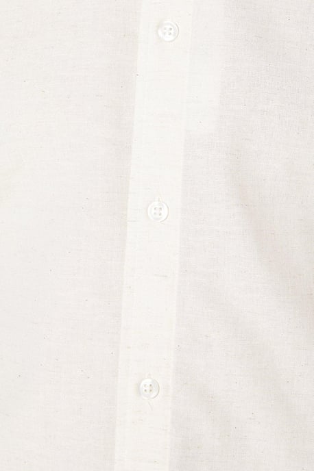 Linen Blend Long Sleeve Shirt