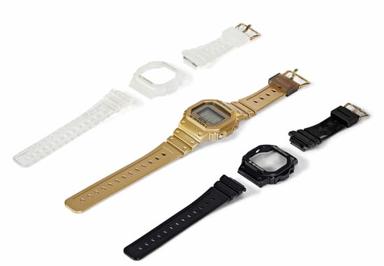 Casio G-shock Men's Gold Watch DWE-5600HG-1ER - Image 4