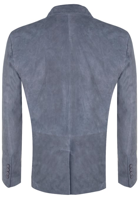 Chaqueta Blazer de Ante Abrigo de Cuero Italiano Suave - Image 3