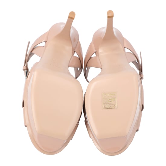 Saint Laurent Tribute Platform Sandals Beige - Image 6