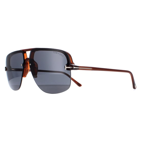 Tom Ford Aviador Hombre Brillante Marrón Claro Azul Gris Hugo 02 FT1003 - Image 2