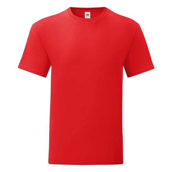 Fruit Of The Loom Mens Iconic T-Shirt (Pack of 5) (Red) - Image 1